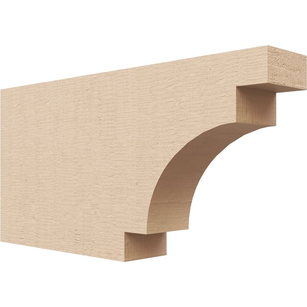 Ekena Millwork 2in. W x 6in. H x 12in. L Mediterranean Woodgrain TimberThane Rafter Tail, Primed Tan RFTUR02X06X12MEDRCPR - main
